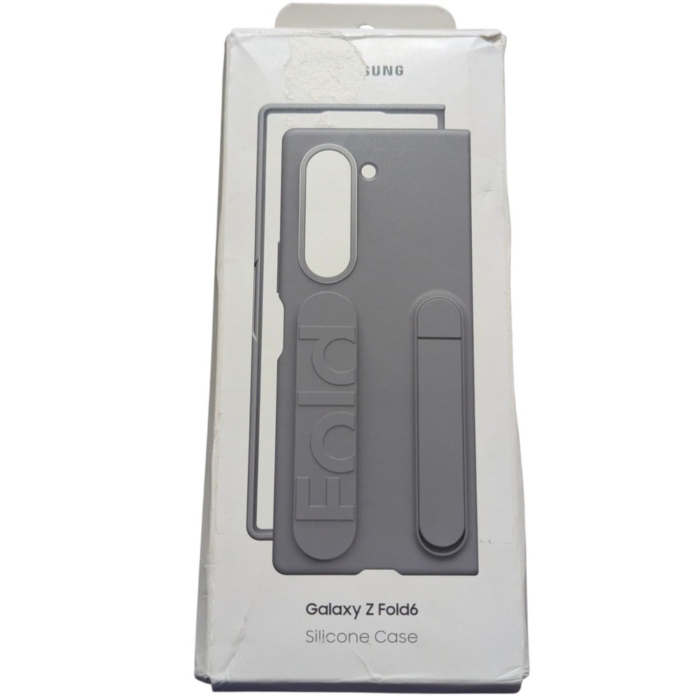 i2-OB GENUINE Samsung Galaxy Z Fold6 Silicone Case Gray‎ - Broken Back Peice